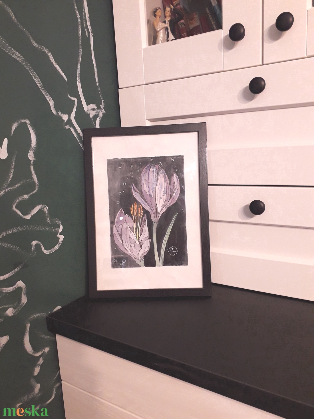 Tavaszi trió. 2026 - művészet - festmény - festmény vegyes technika - Meska.hu