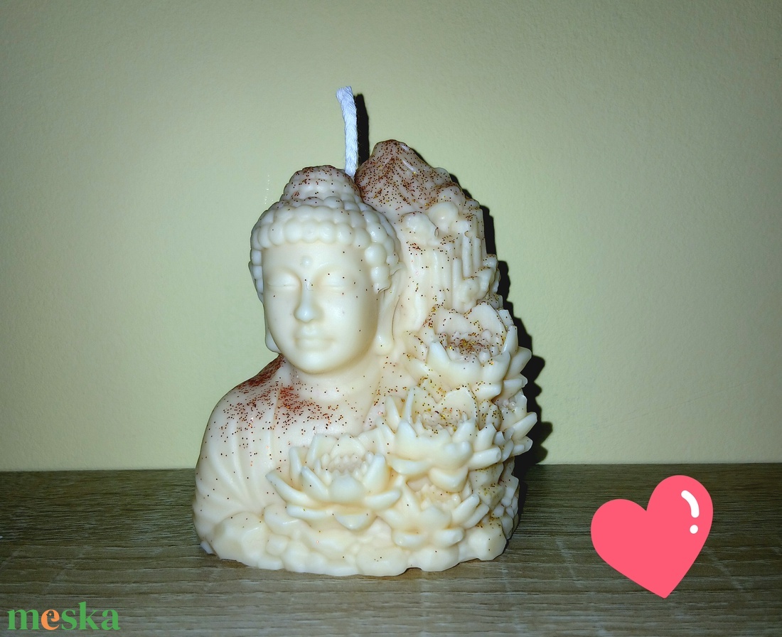 Buddha szójaviasz gyertya - otthon & életmód - gyertya, illat, aroma - gyertya - Meska.hu