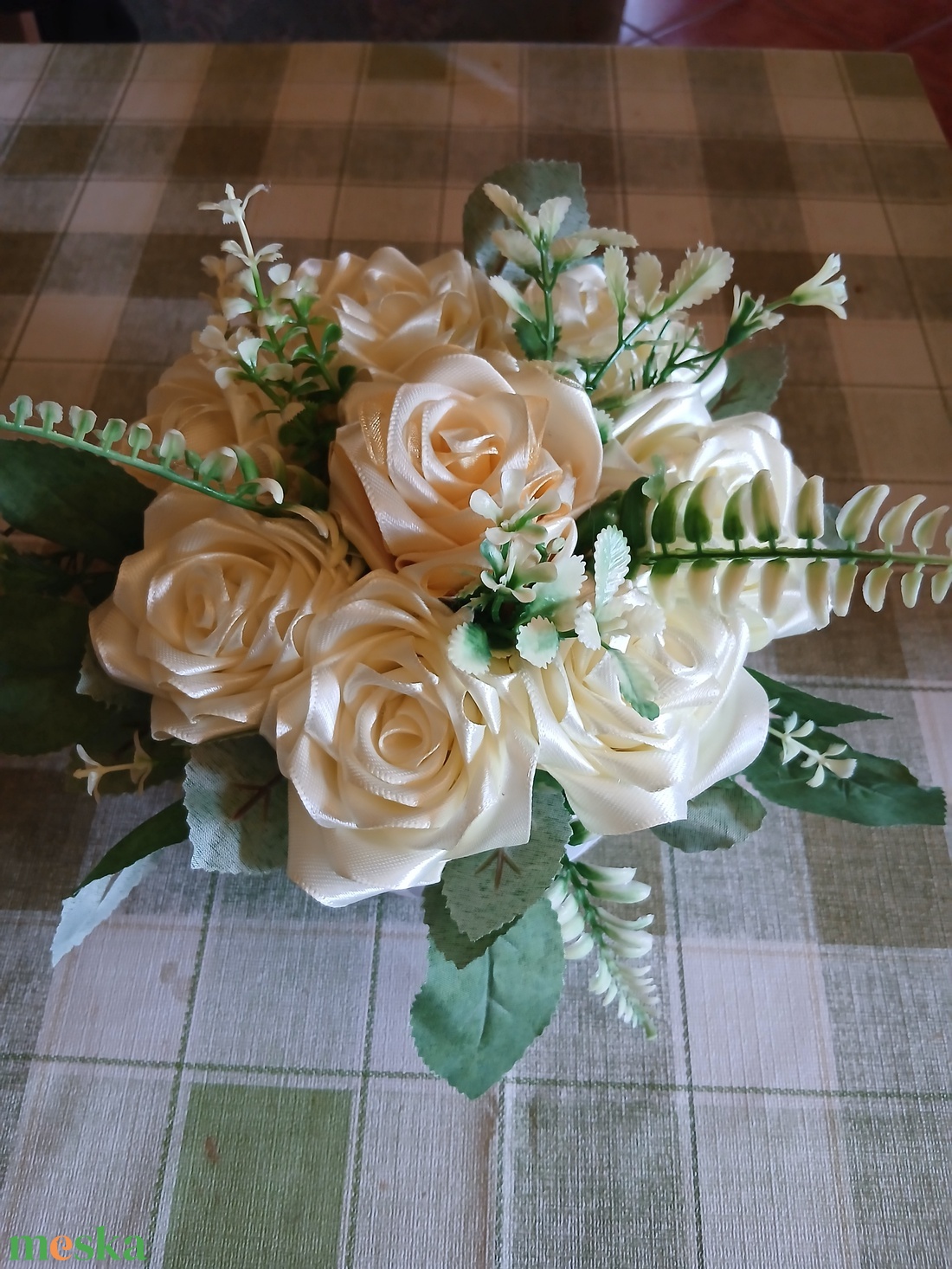 Szatén rózsa box - otthon & életmód - dekoráció - asztal és polc dekoráció - asztaldísz - Meska.hu