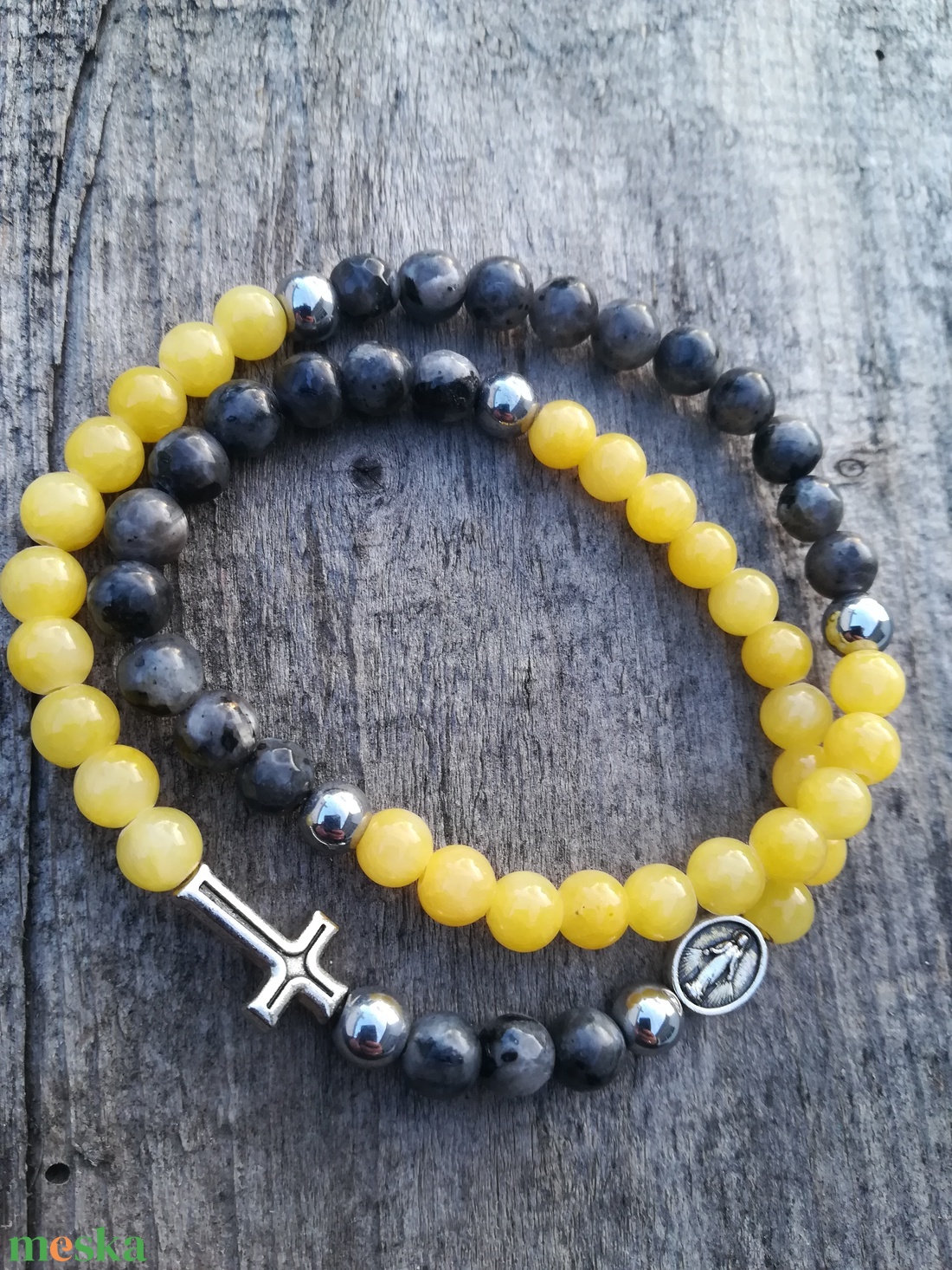 Rózsafüzér karkötő  - ékszer - karkötő - gyöngyös karkötő - Meska.hu