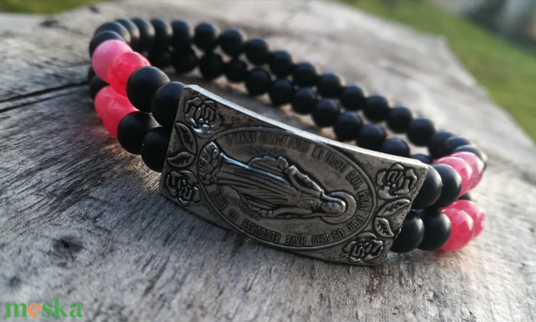 Mária-karkötő  - ékszer - karkötő - gyöngyös karkötő - Meska.hu