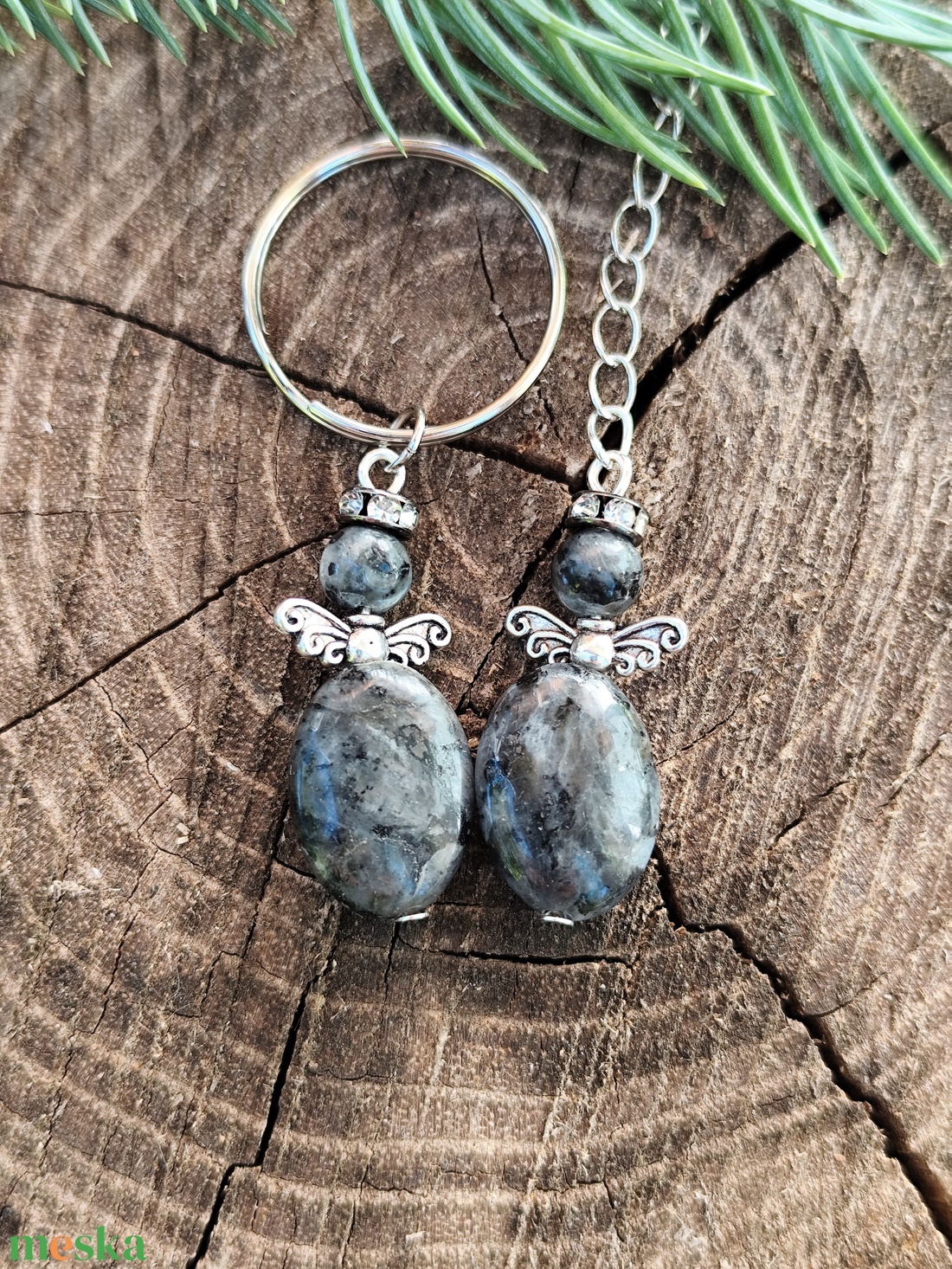 Larvikit angyal - táska & tok - kulcstartó & táskadísz - táskadísz - Meska.hu