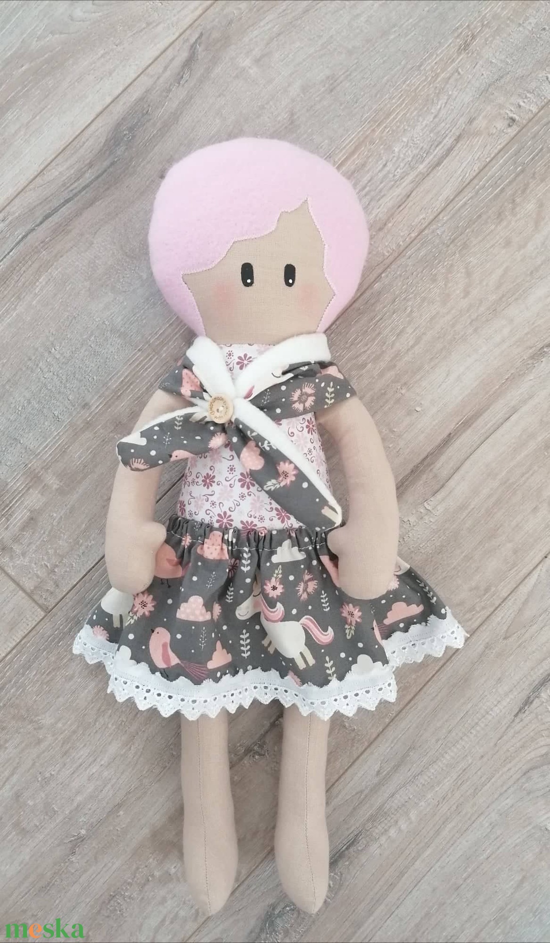 45cm magas textilbaba - játék & sport - baba & babaház - baba - Meska.hu