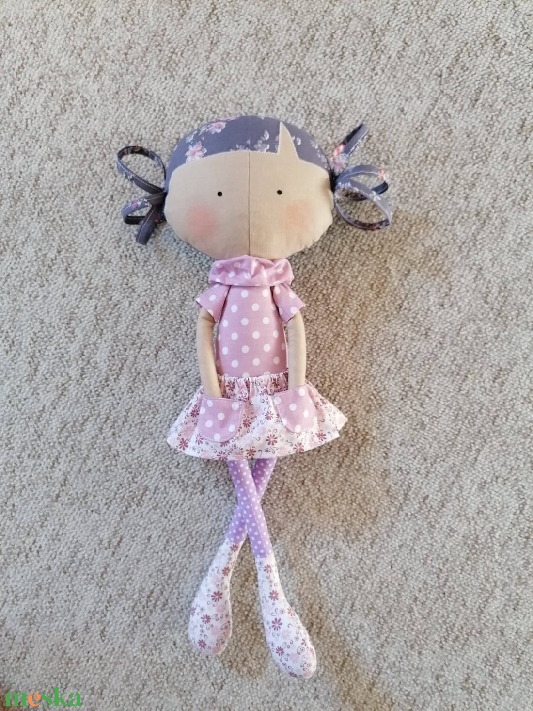 Textilbaba 48cm magas - játék & sport - baba & babaház - baba - Meska.hu