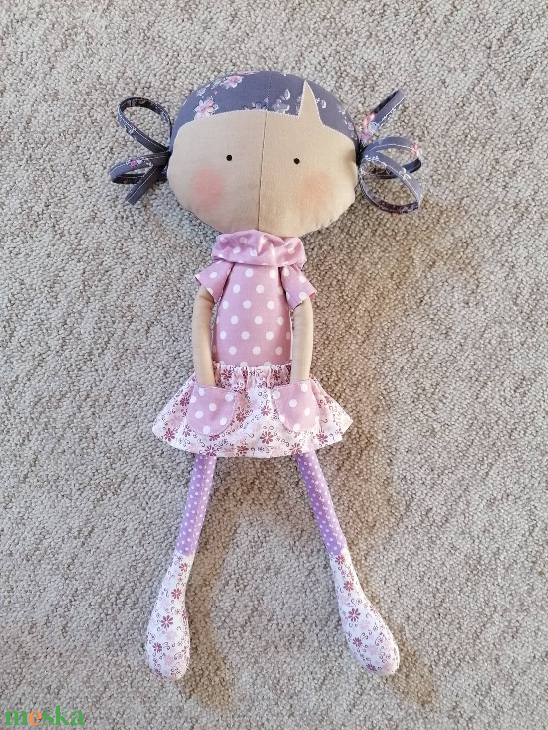 Textilbaba 48cm magas - játék & sport - baba & babaház - baba - Meska.hu