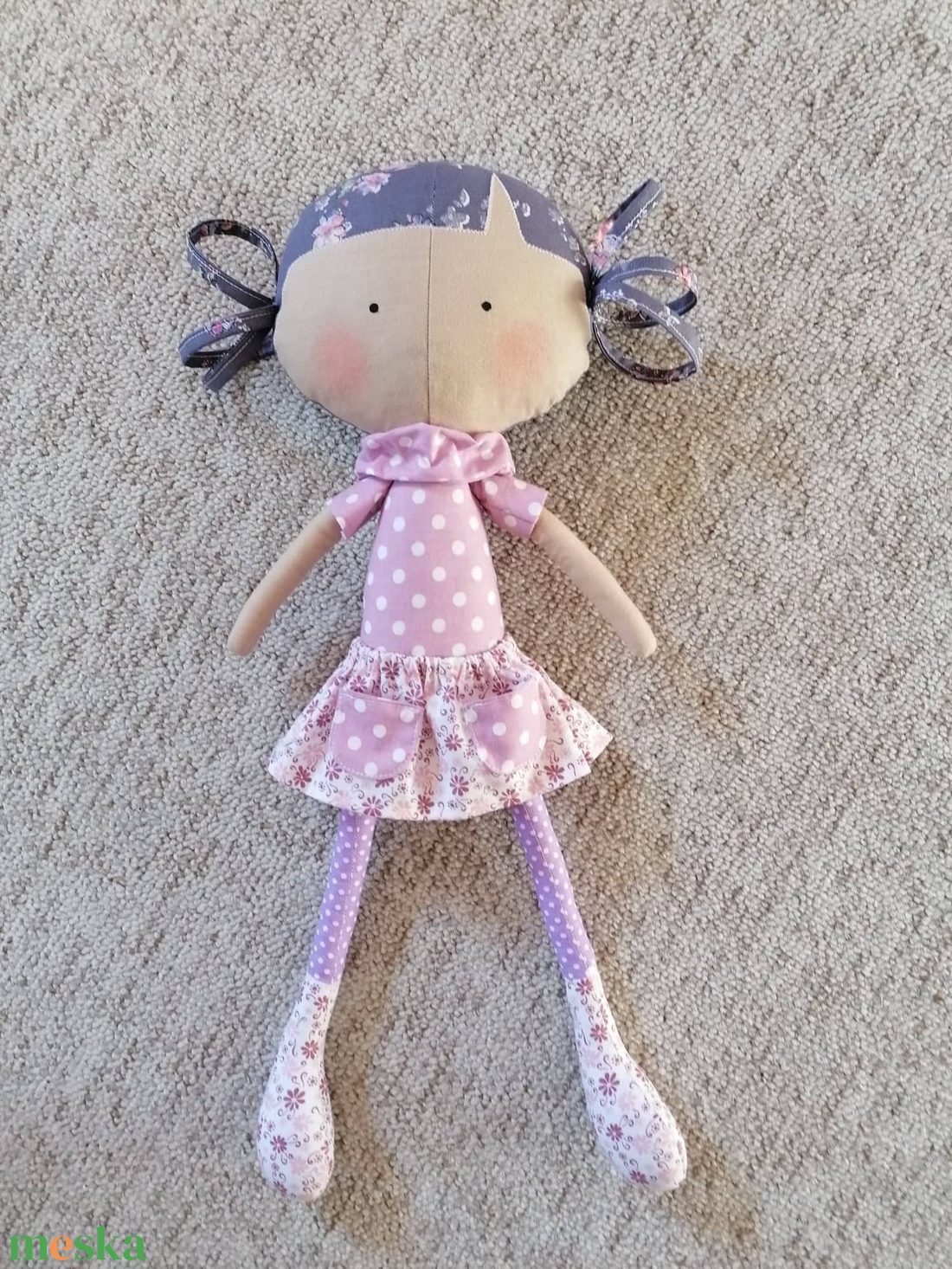 Textilbaba 48cm magas - játék & sport - baba & babaház - baba - Meska.hu