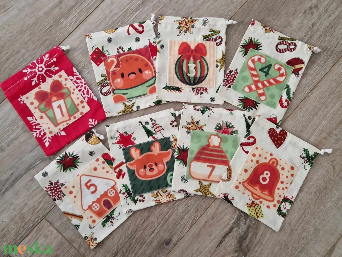 24db-os Adventi zsákocska,naptár - karácsony - adventi díszek - adventi naptár - Meska.hu 24db-os Adventi zsákocska,naptár - karácsony - adventi díszek - adventi naptár - Meska.hu