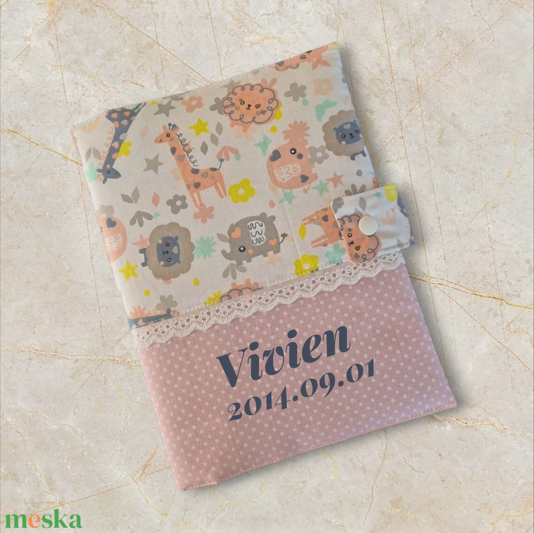 Fotóalbum,egyedi névvel,borítóval - baba - mama - babaemlékek - baba fotóalbum - Meska.hu
