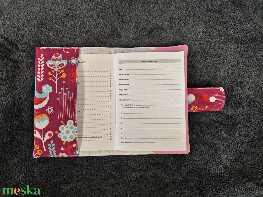 Egészségügyi Kiskönyv Borító - baba - mama - babaemlékek - egészségügyi kiskönyv borító - Meska.hu