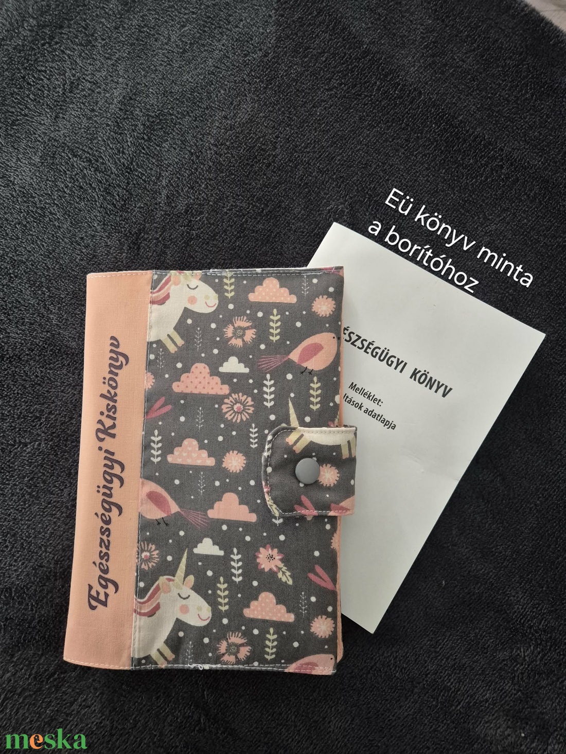 EÜ-kiskönyv borító - baba - mama - babaemlékek - egészségügyi kiskönyv borító - Meska.hu