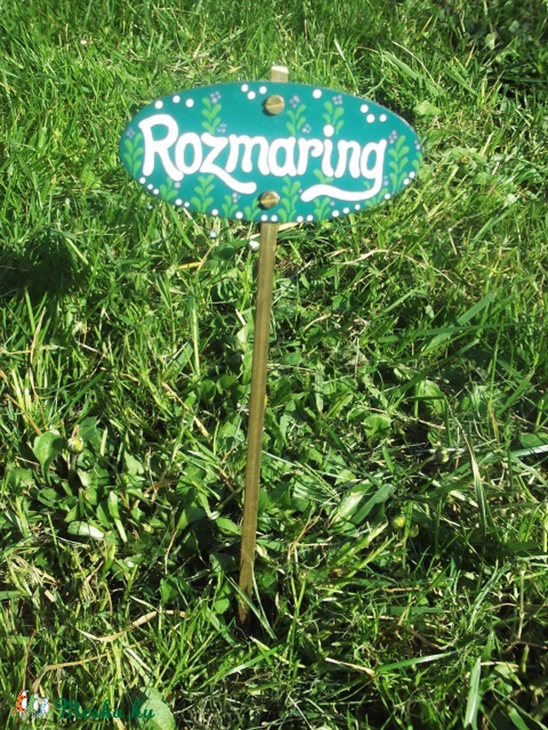 Rozmaring-tűzzománc fűszernövény tábla - - Meska.hu Rozmaring-tűzzománc fűszernövény tábla - - Meska.hu