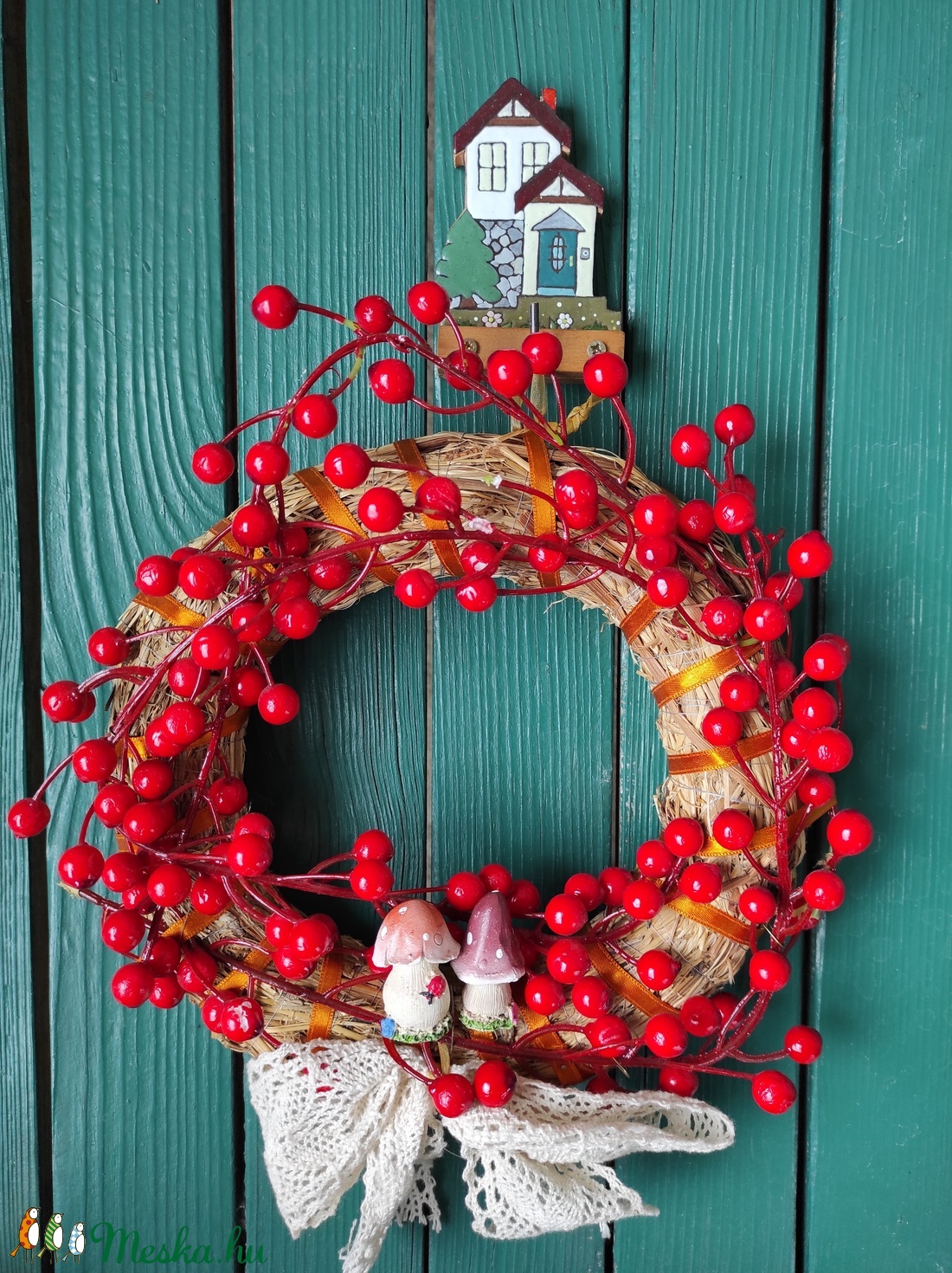 Házikó-koszorú és egyéb ajtódísz akasztó - otthon & életmód - ház & kert - Meska.hu