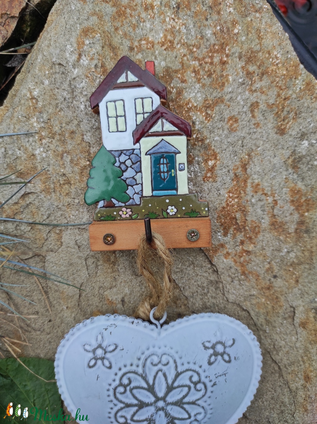 Házikó-koszorú és egyéb ajtódísz akasztó - otthon & életmód - ház & kert - Meska.hu