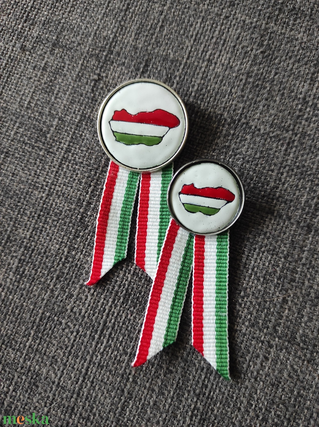 Kokárda szett - ékszer - kitűző és bross - Meska.hu