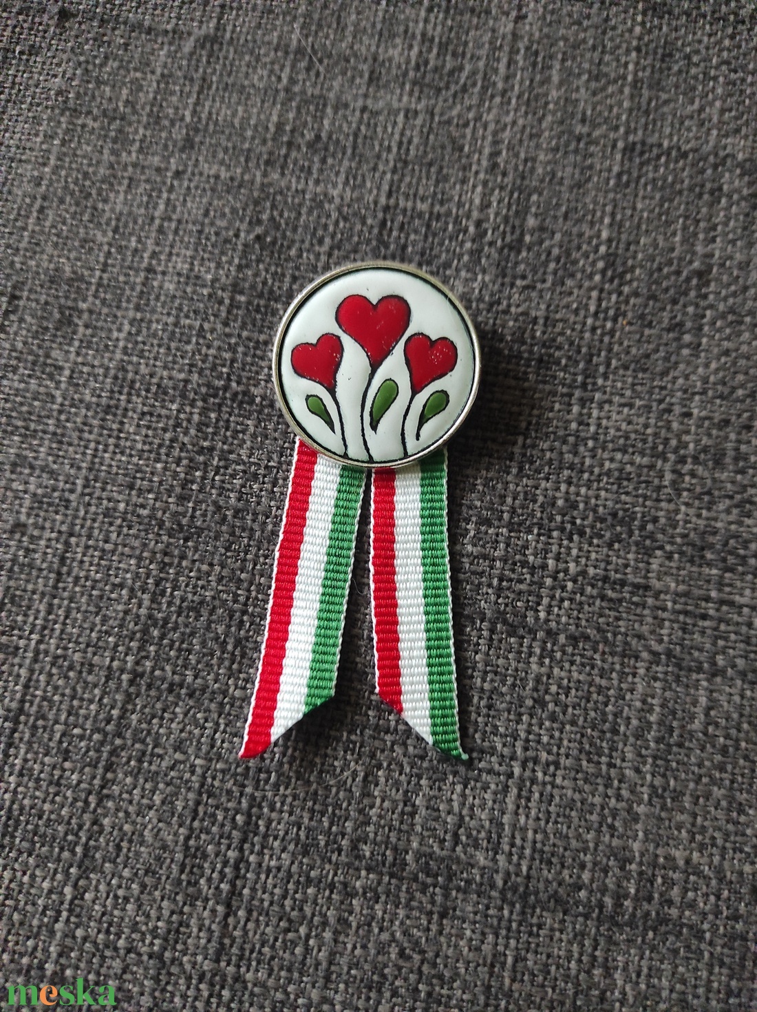 Kokárda  - ékszer - kitűző és bross - Meska.hu