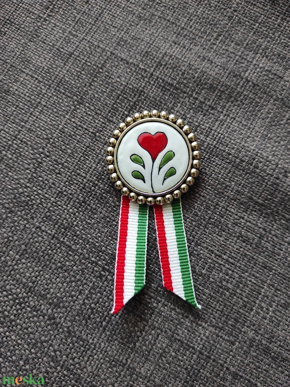 Kokárda - ékszer - kitűző és bross - Meska.hu