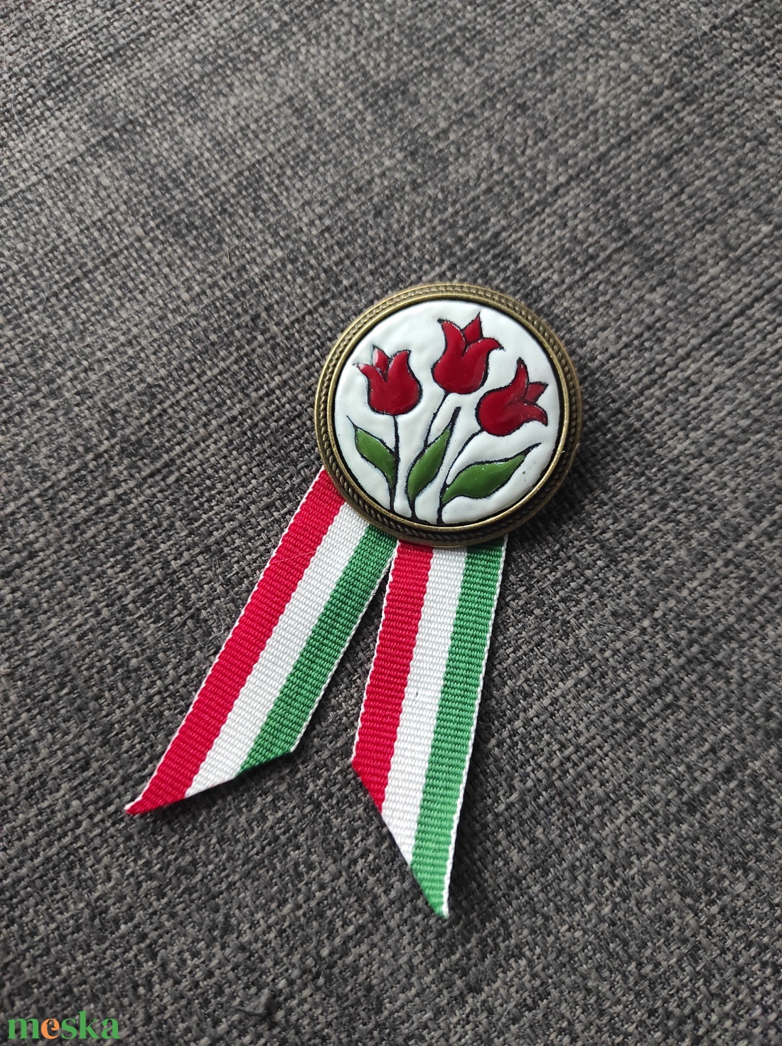 Kokárda - ékszer - kitűző és bross - Meska.hu