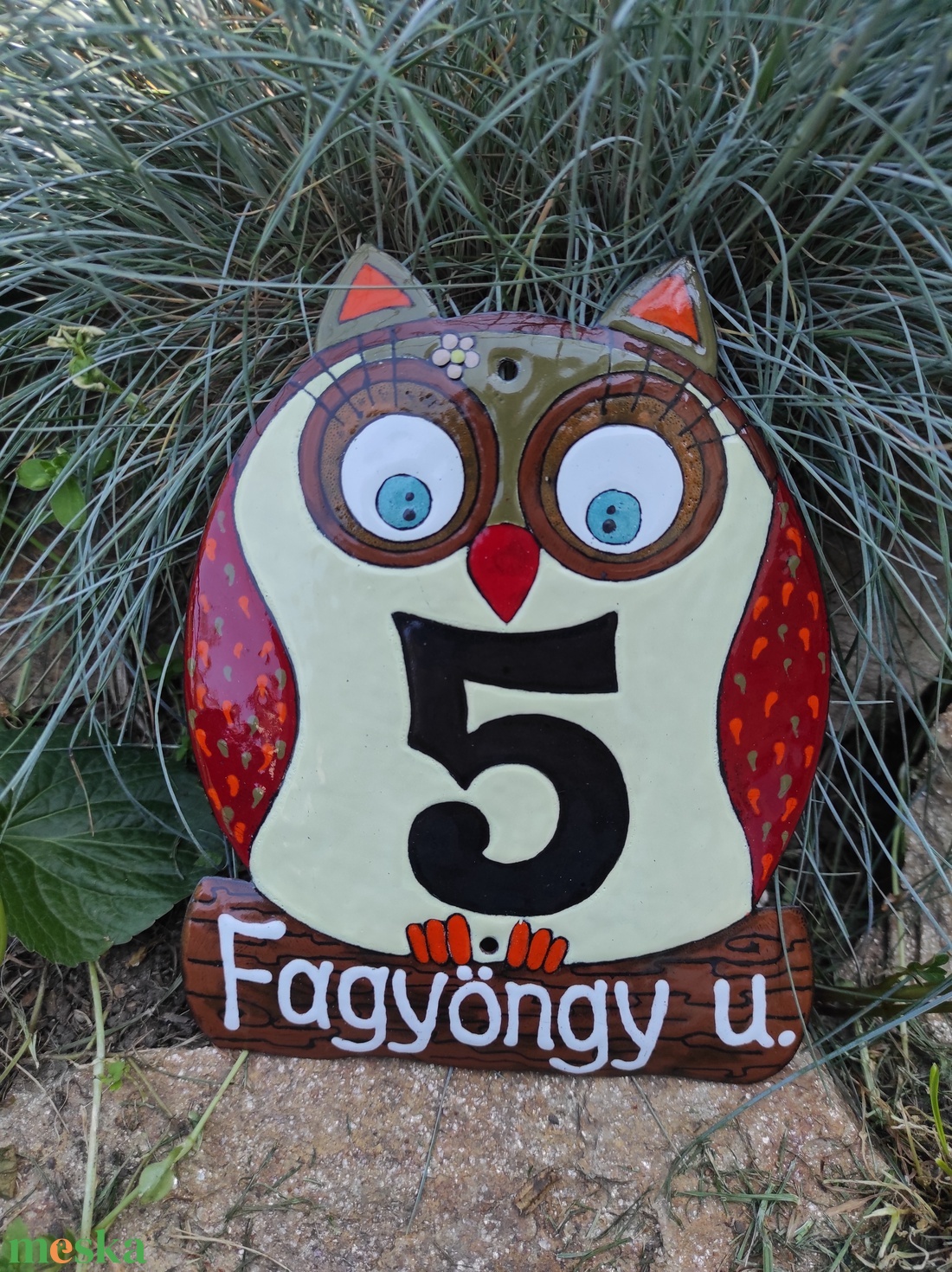 Őrző bagoly - otthon & életmód - ház & kert - házszám - Meska.hu Őrző bagoly - otthon & életmód - ház & kert - házszám - Meska.hu