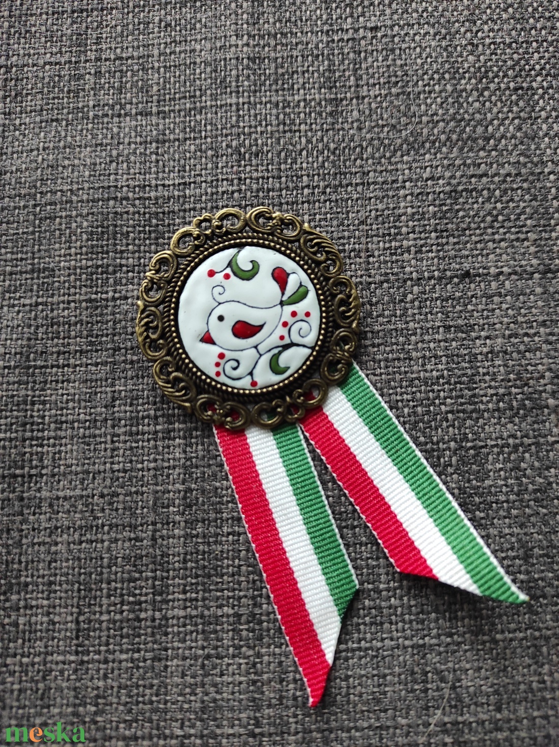 Kokárda - ékszer - kitűző és bross - Meska.hu
