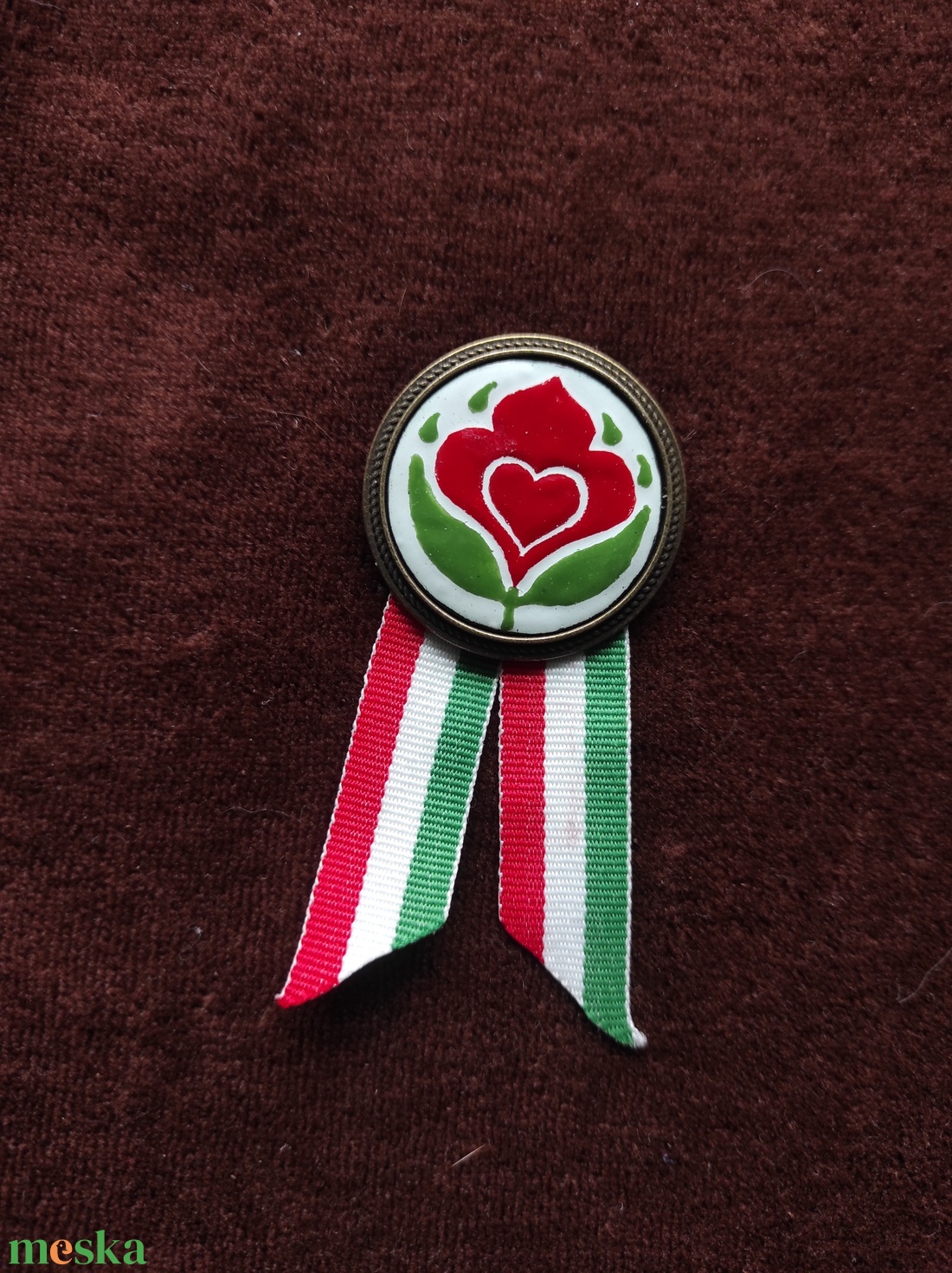 Kokárda - ékszer - kitűző és bross - Meska.hu