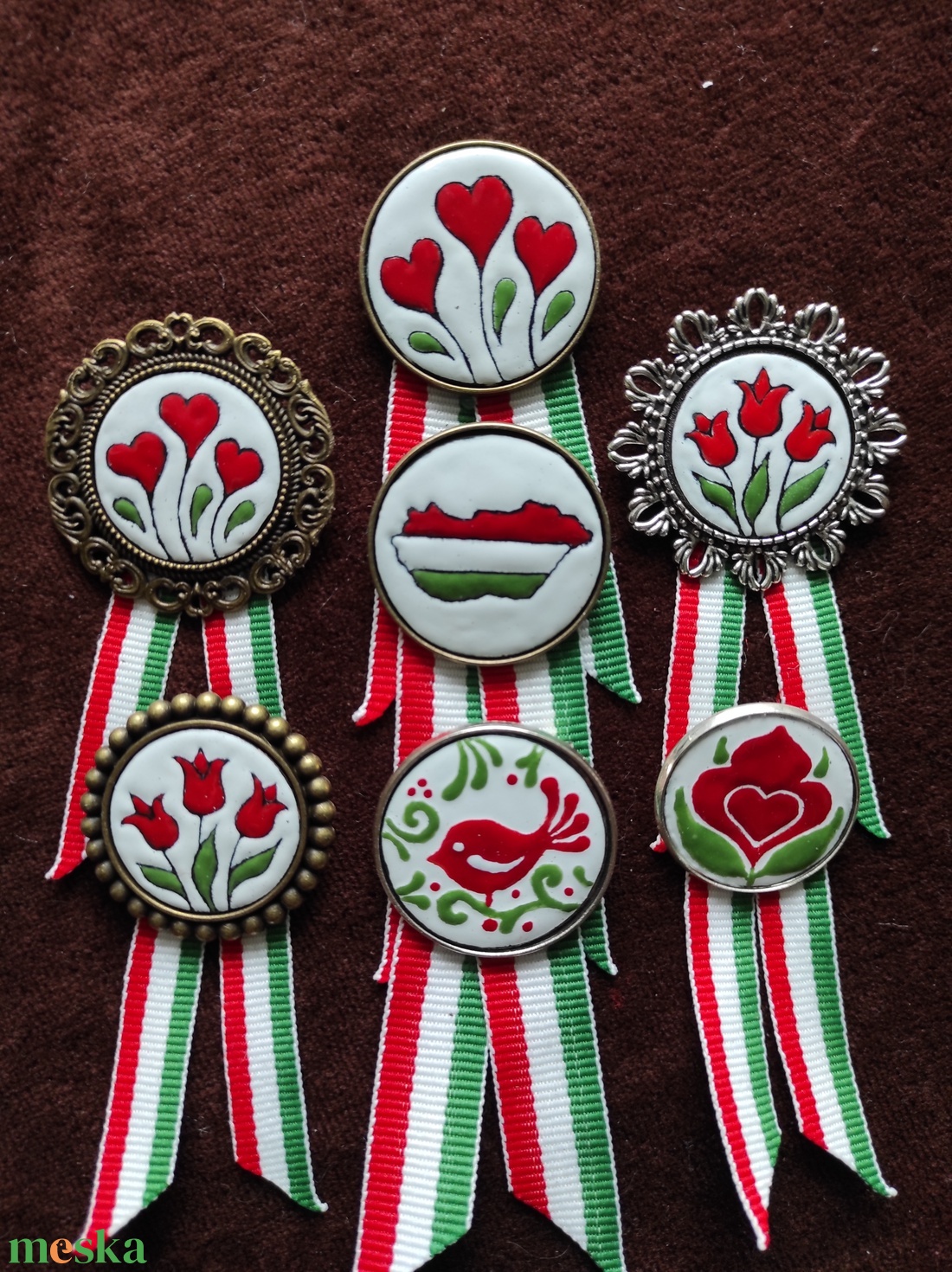 Kokárda - ékszer - kitűző és bross - Meska.hu