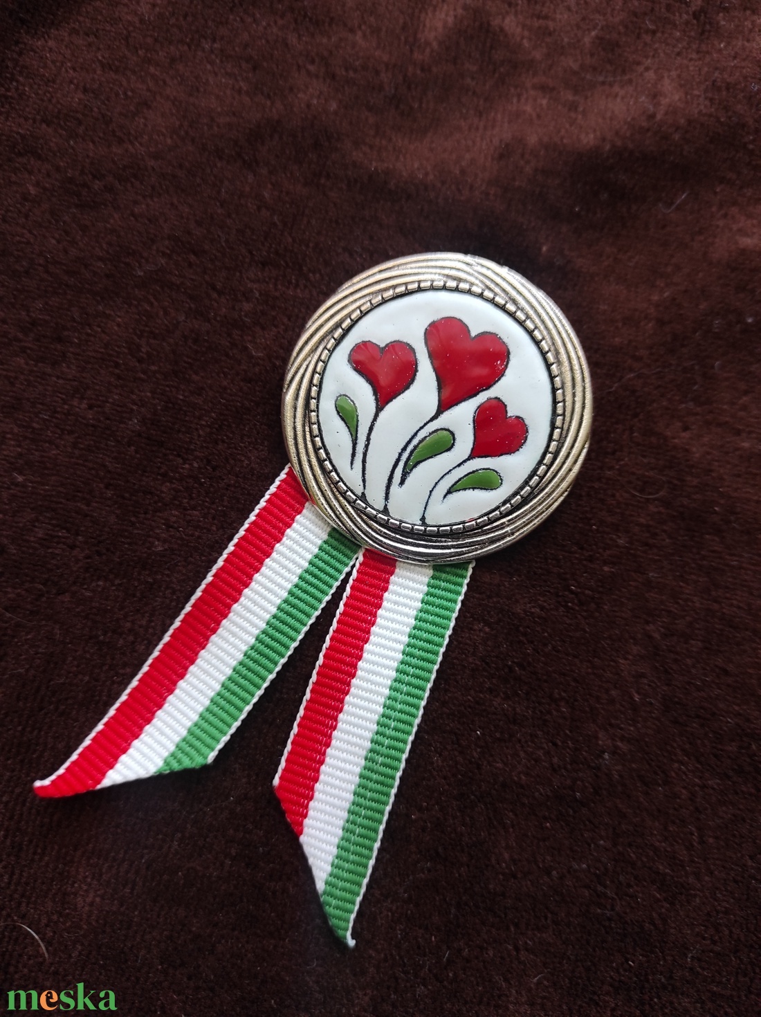 Kokárda - ékszer - kitűző és bross - Meska.hu