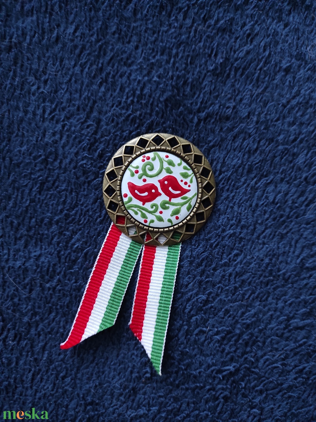 Kokárda - ékszer - kitűző és bross - Meska.hu