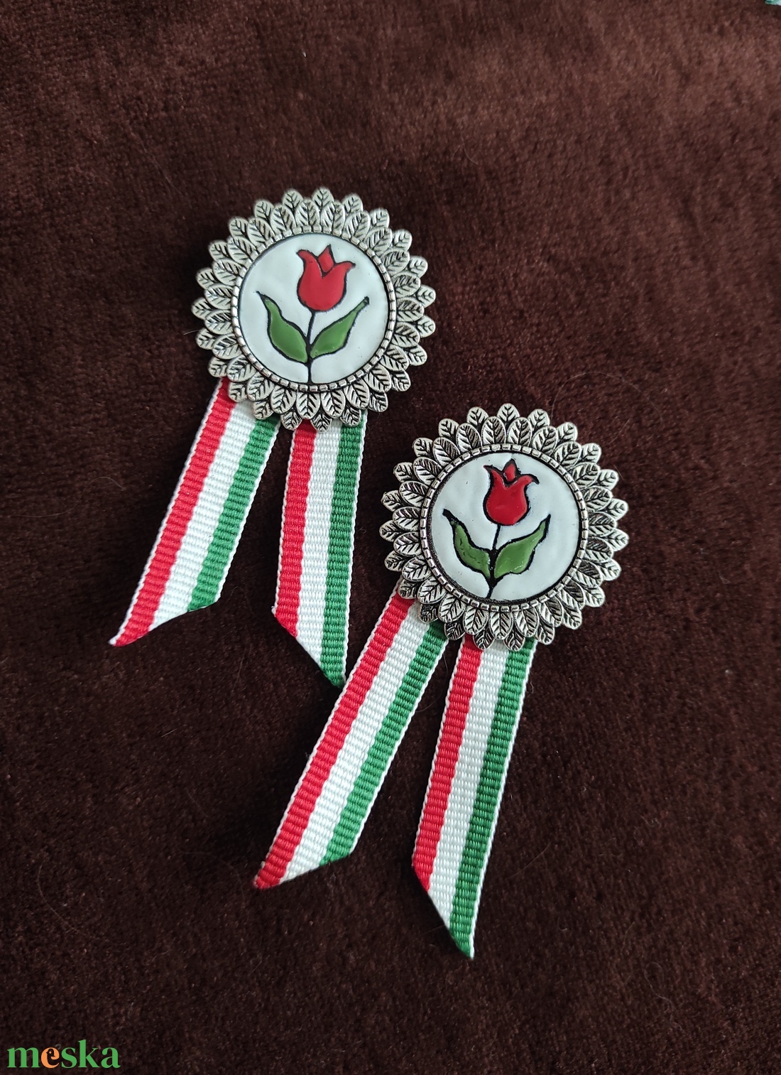 Együtt olcsóbb.Kokárda szett - ékszer - kitűző és bross - Meska.hu