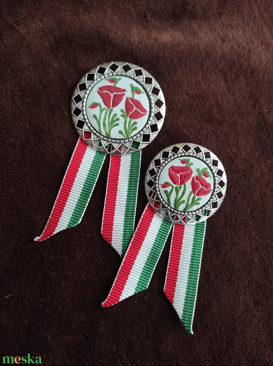 Együtt olcsóbb.Kokárda anya-lánya szett - ékszer - kitűző és bross - Meska.hu