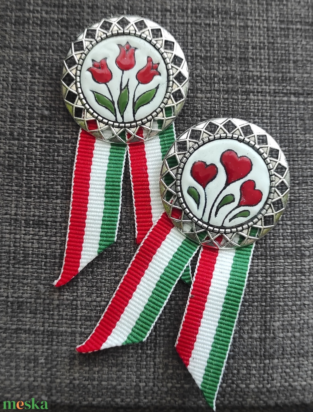 Tűzzománc kitűzőszett - ékszer - kitűző és bross - Meska.hu