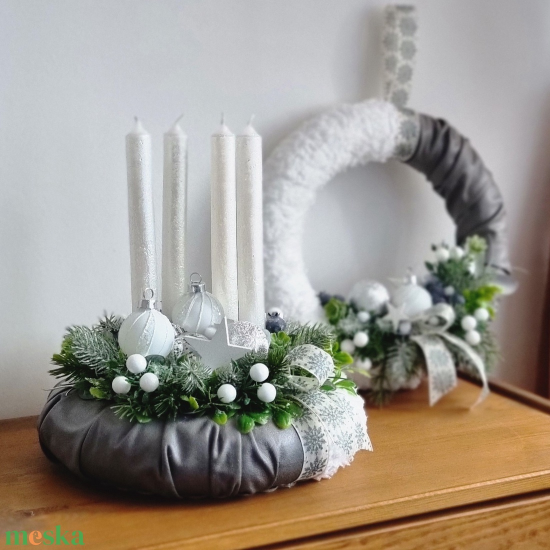 Adventi szett - karácsony - adventi díszek - adventi koszorú - Meska.hu