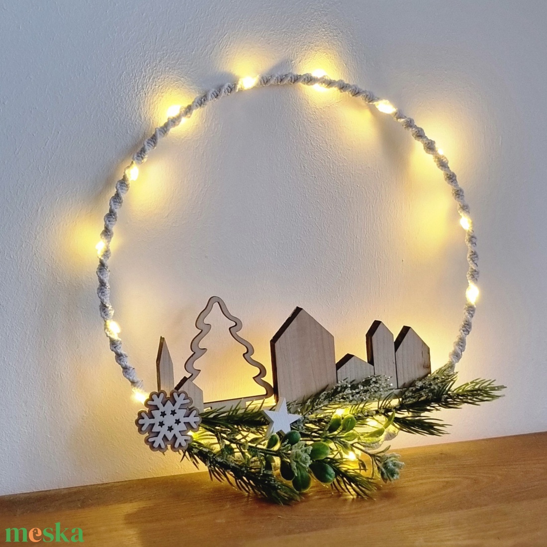 Ajtódísz - karácsony - adventi díszek - adventi ajtódísz - Meska.hu