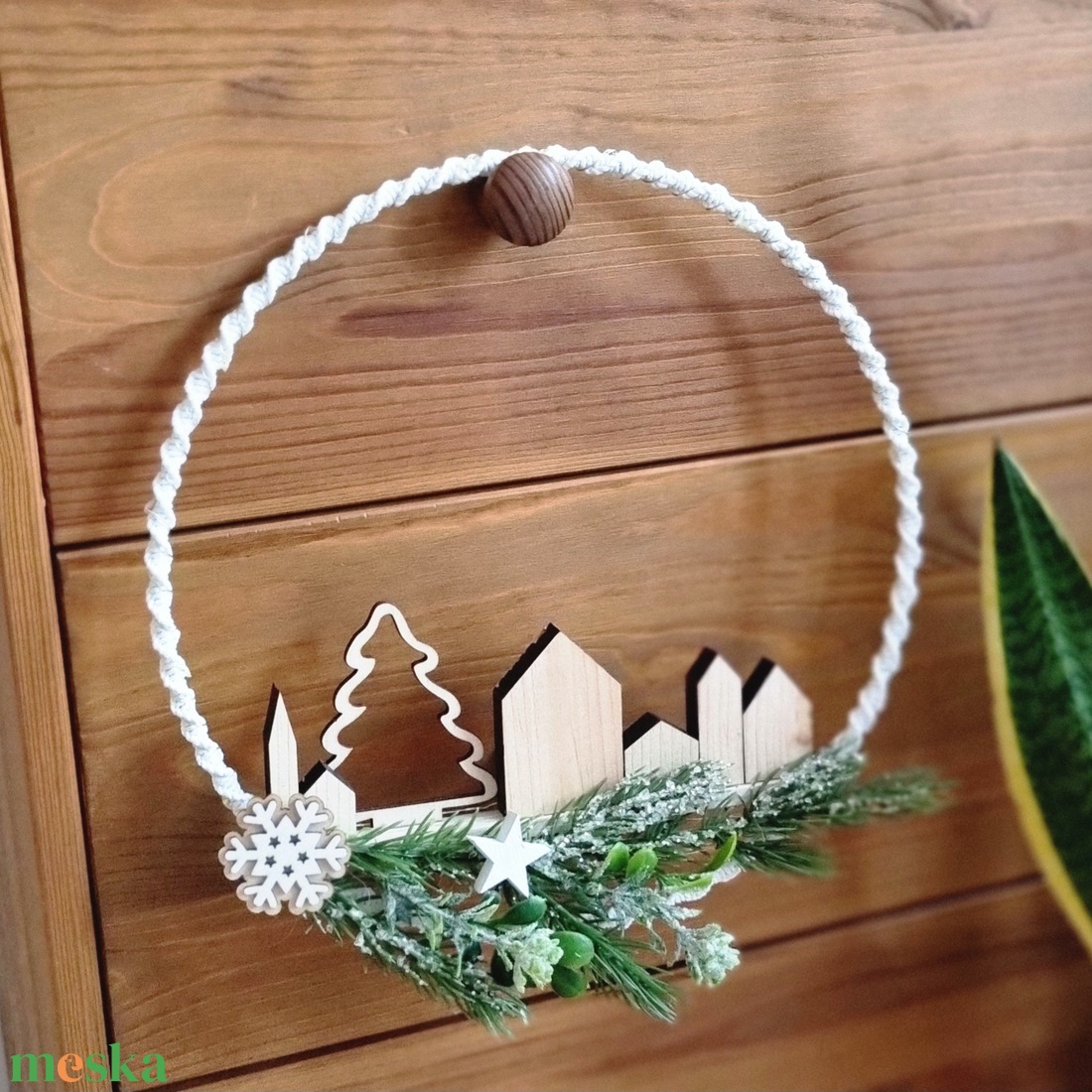 Ajtódísz - karácsony - adventi díszek - adventi ajtódísz - Meska.hu