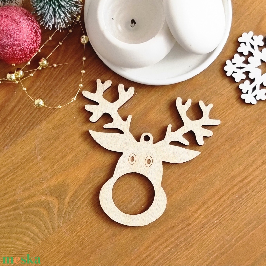 Rudolfos fenyődísz - karácsony - karácsonyi lakásdekoráció - karácsonyfadíszek - Meska.hu