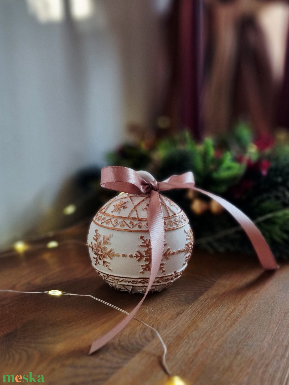 Karácsonyi kerámia mécsestartó - karácsony - karácsonyi lakásdekoráció - karácsonyi illatgyertya, mécses - Meska.hu