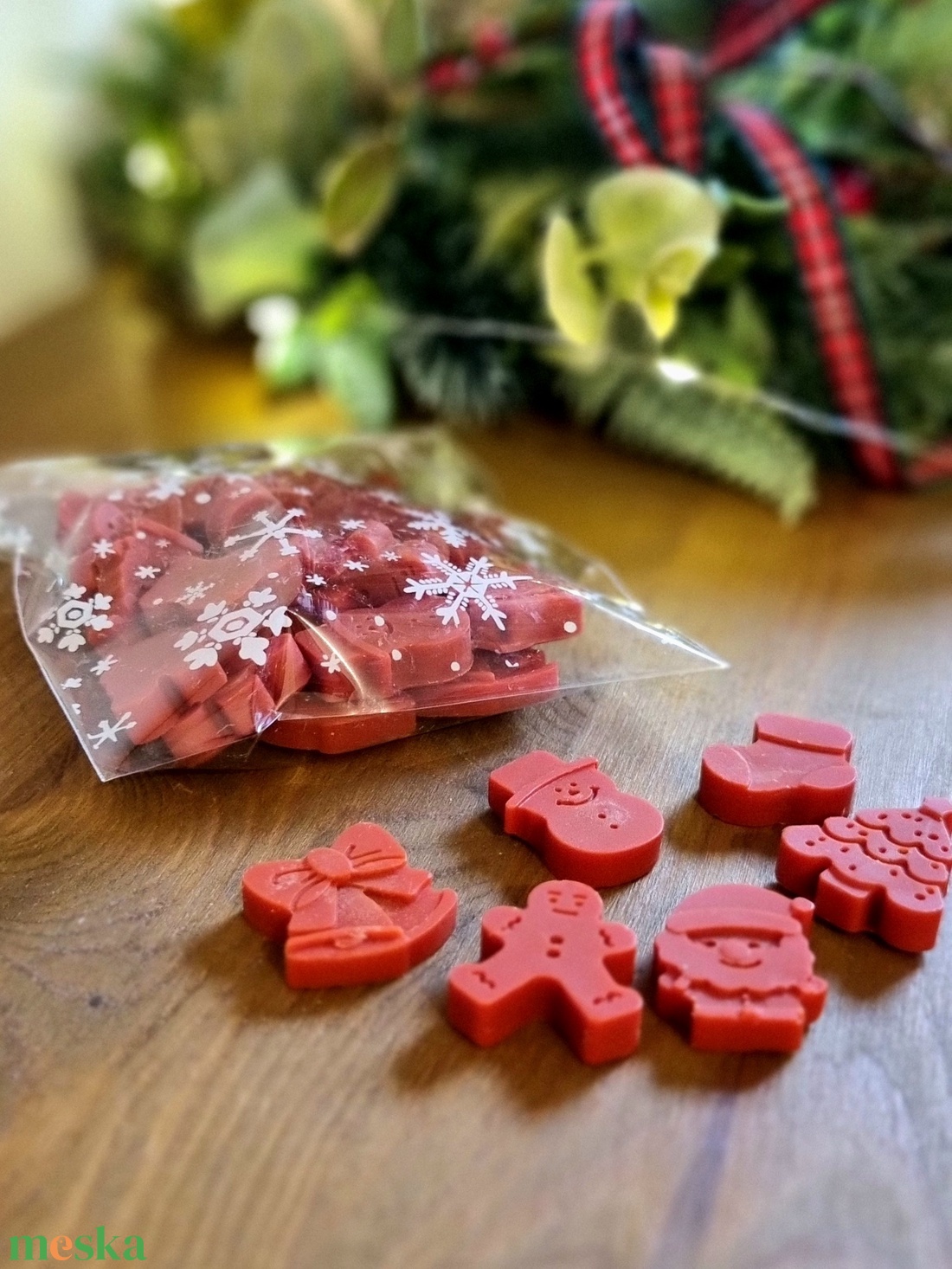 Karácsonyi illatviasz és párologtató szett - otthon & életmód - gyertya, illat, aroma - illatviasz - Meska.hu