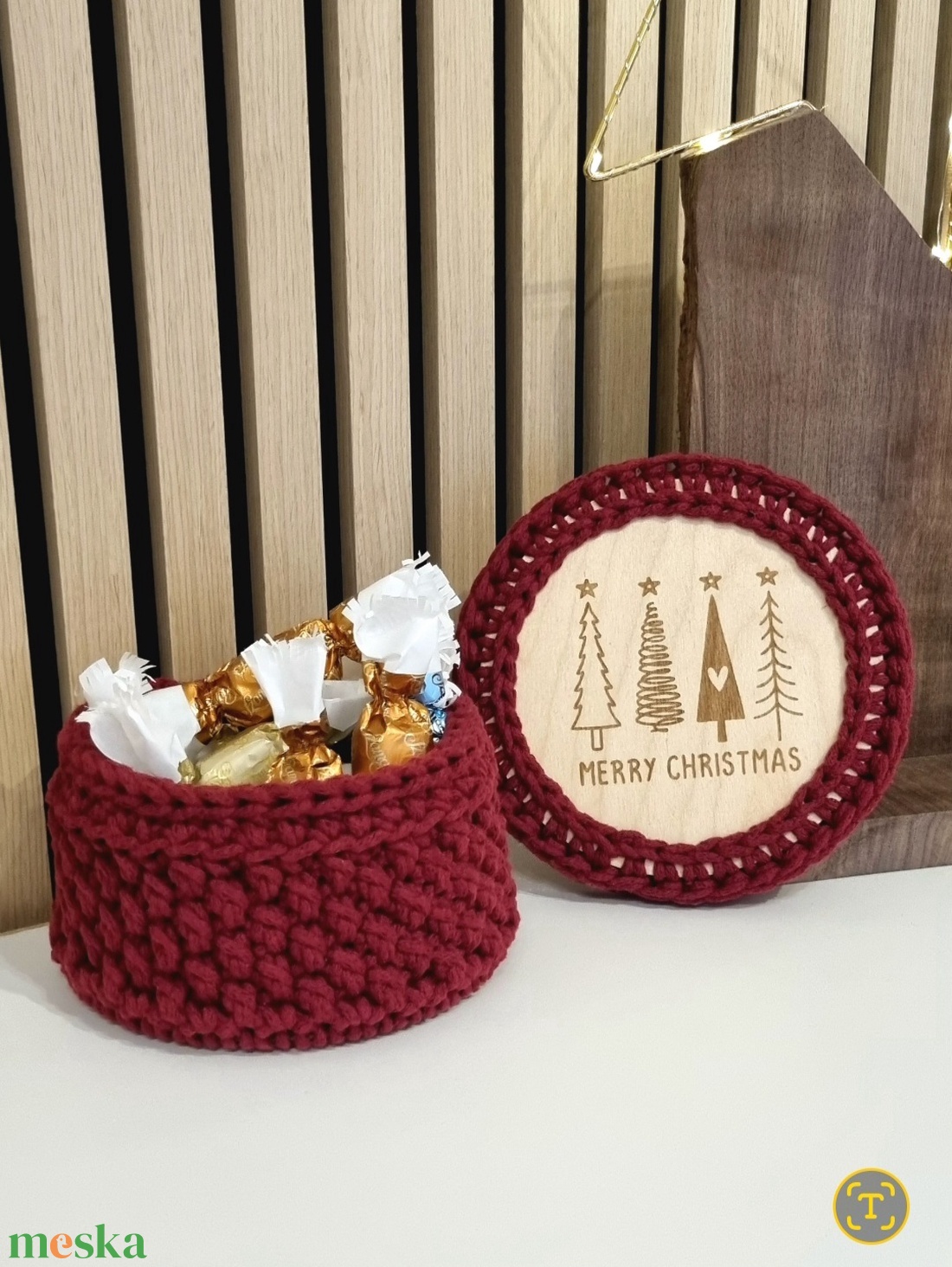 Horgolt tároló - otthon & életmód - dekoráció - asztal és polc dekoráció - horgolt & csipketerítő - Meska.hu