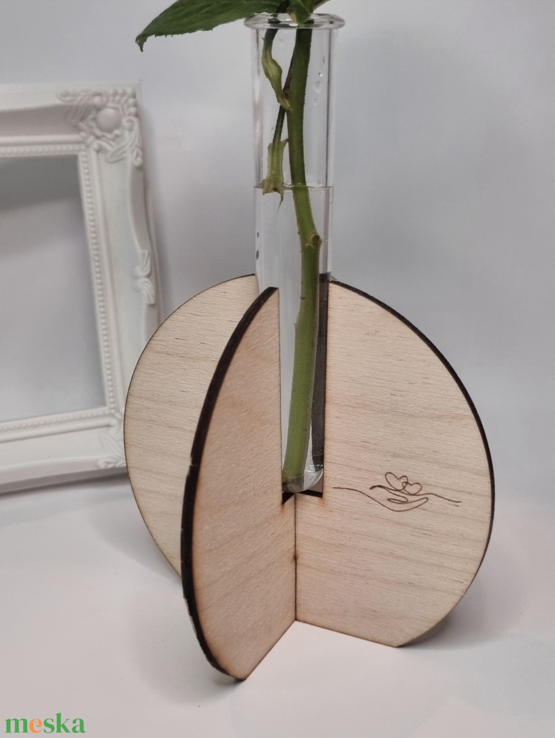 Lézervágott gömb váza - otthon & életmód - virágdekoráció - virágtartó - váza - Meska.hu