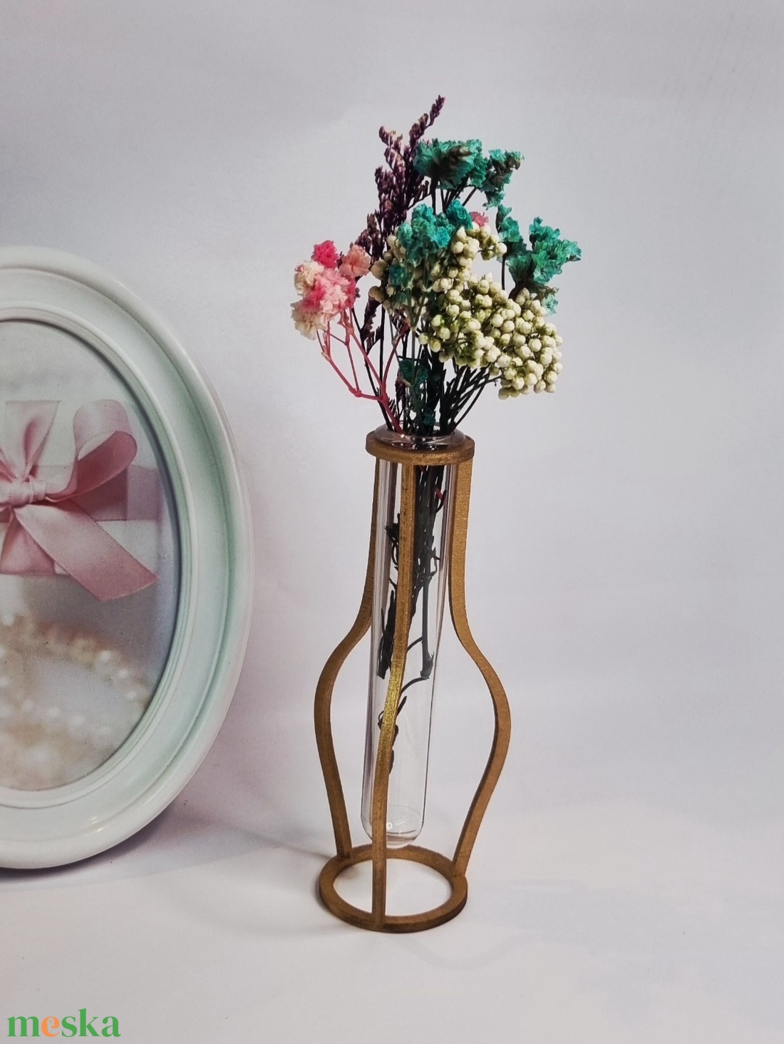 Lézervágott fa váza - otthon & életmód - virágdekoráció - virágtartó - váza - Meska.hu