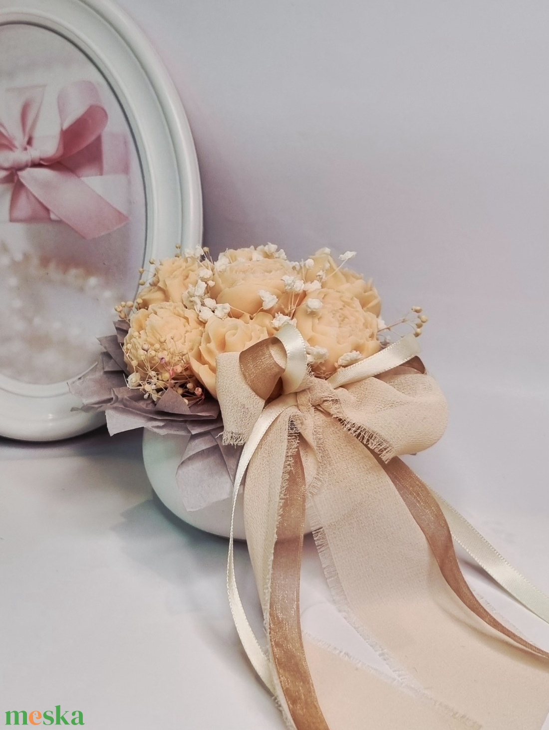 Illatvirág csokor  - otthon & életmód - virágdekoráció - virágdíszek - virágdísz kaspóban - Meska.hu