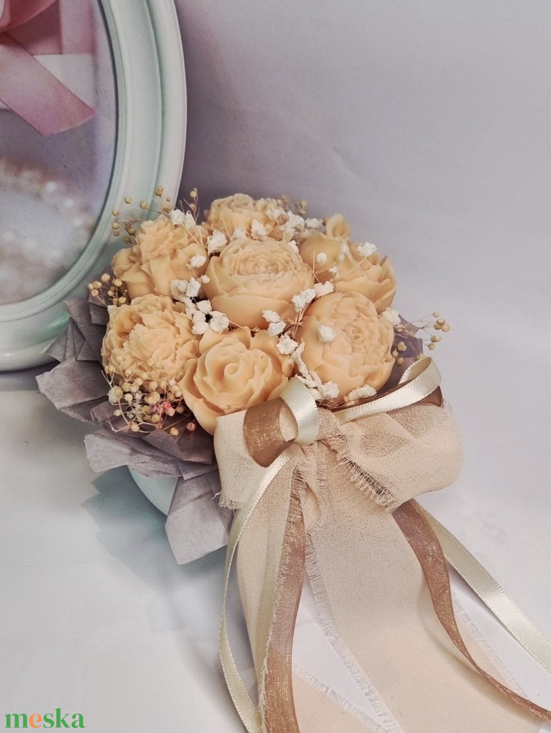 Illatvirág csokor  - otthon & életmód - virágdekoráció - virágdíszek - virágdísz kaspóban - Meska.hu