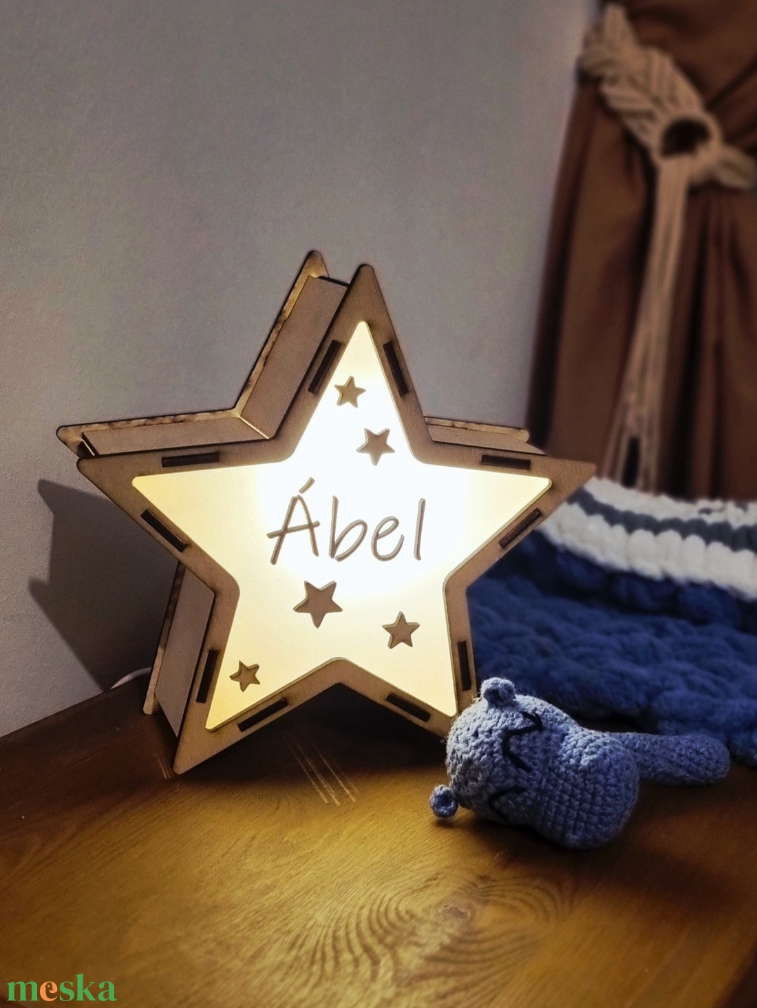 Babaszobai éjjelilámpa � Egyedi csillag forma - baba - mama - babaszoba dekoráció - éjszakai fény - Meska.hu