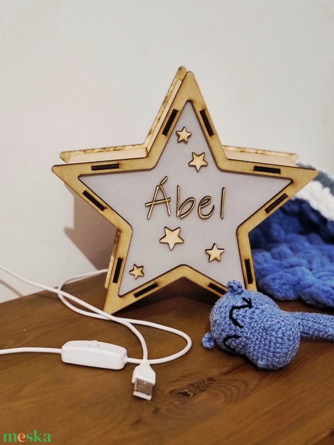 Babaszobai éjjelilámpa � Egyedi csillag forma - baba - mama - babaszoba dekoráció - éjszakai fény - Meska.hu