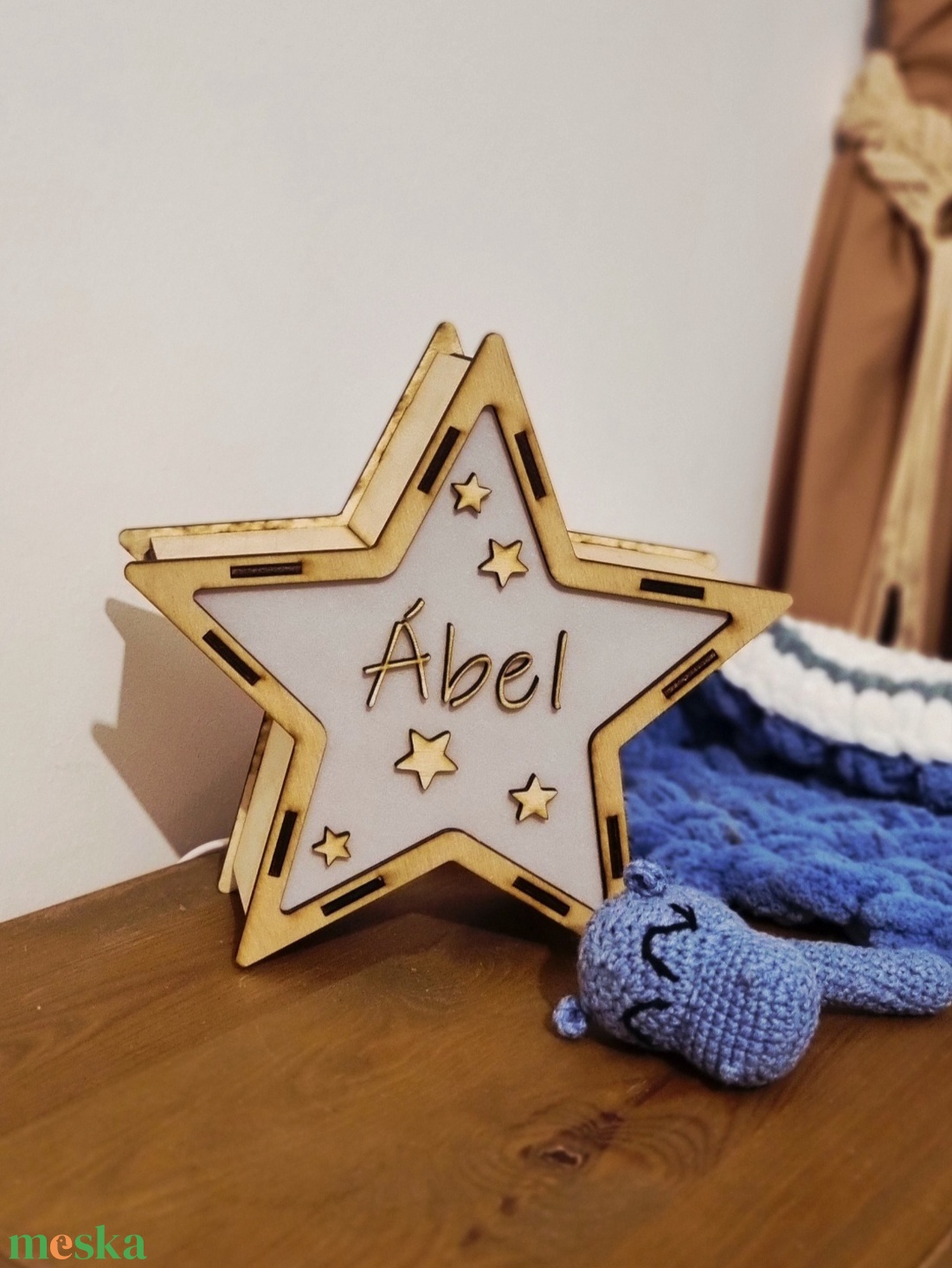 Babaszobai éjjelilámpa � Egyedi csillag forma - baba - mama - babaszoba dekoráció - éjszakai fény - Meska.hu