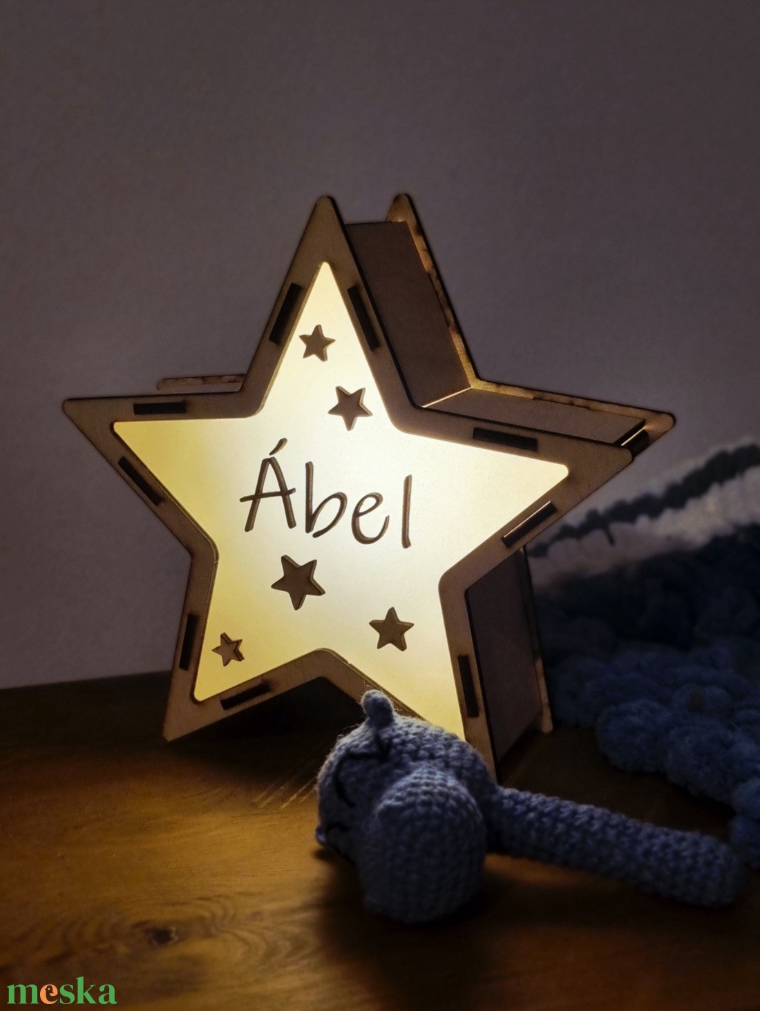Babaszobai éjjelilámpa � Egyedi csillag forma - baba - mama - babaszoba dekoráció - éjszakai fény - Meska.hu