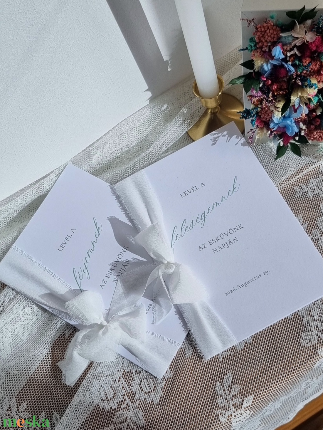 Elegáns Fogadalom Mappa � A kimondott szavak méltó őrzője - esküvő - emlék & ajándék - vendégkönyv - Meska.hu