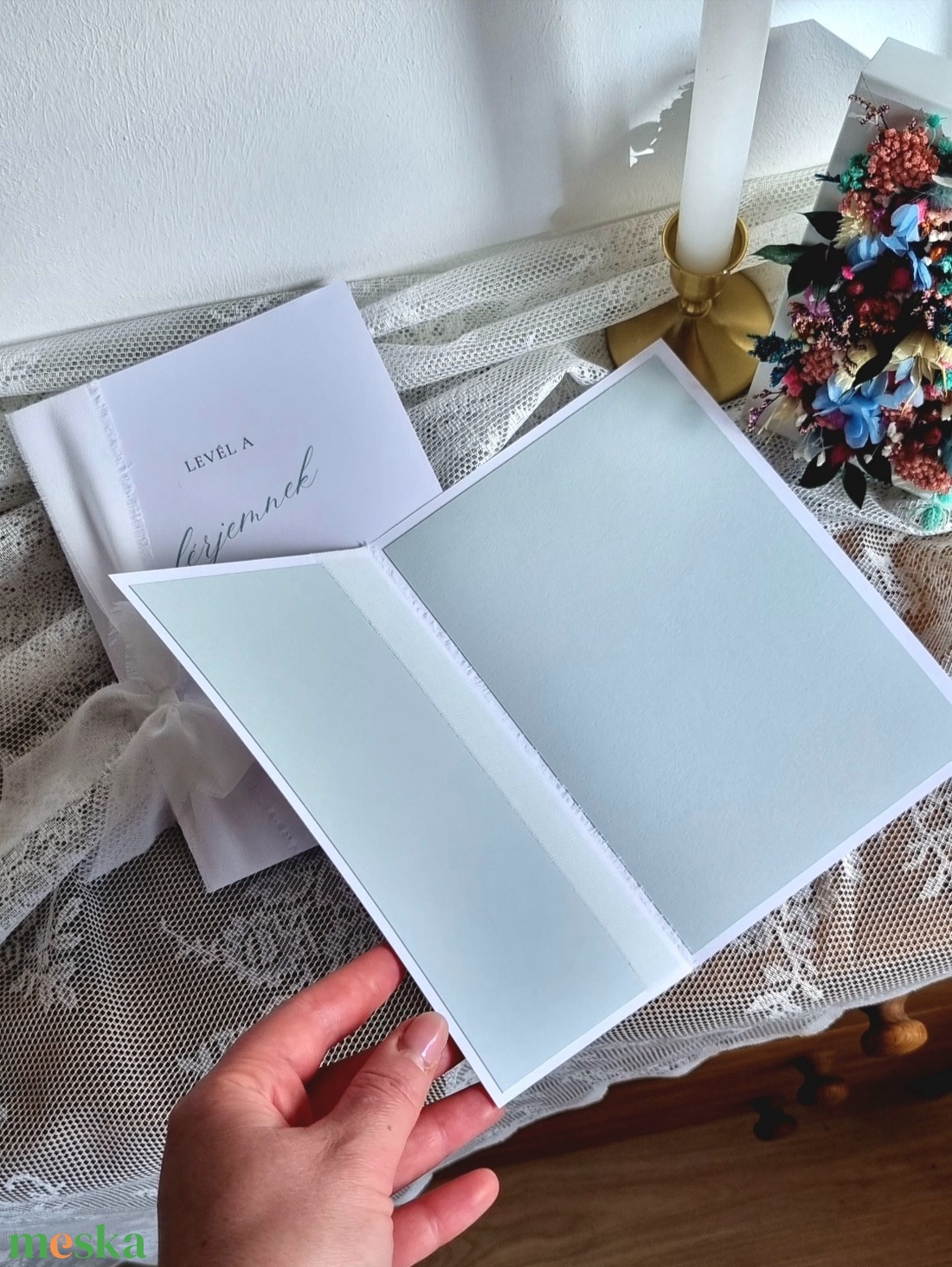 Elegáns Fogadalom Mappa � A kimondott szavak méltó őrzője - esküvő - emlék & ajándék - vendégkönyv - Meska.hu