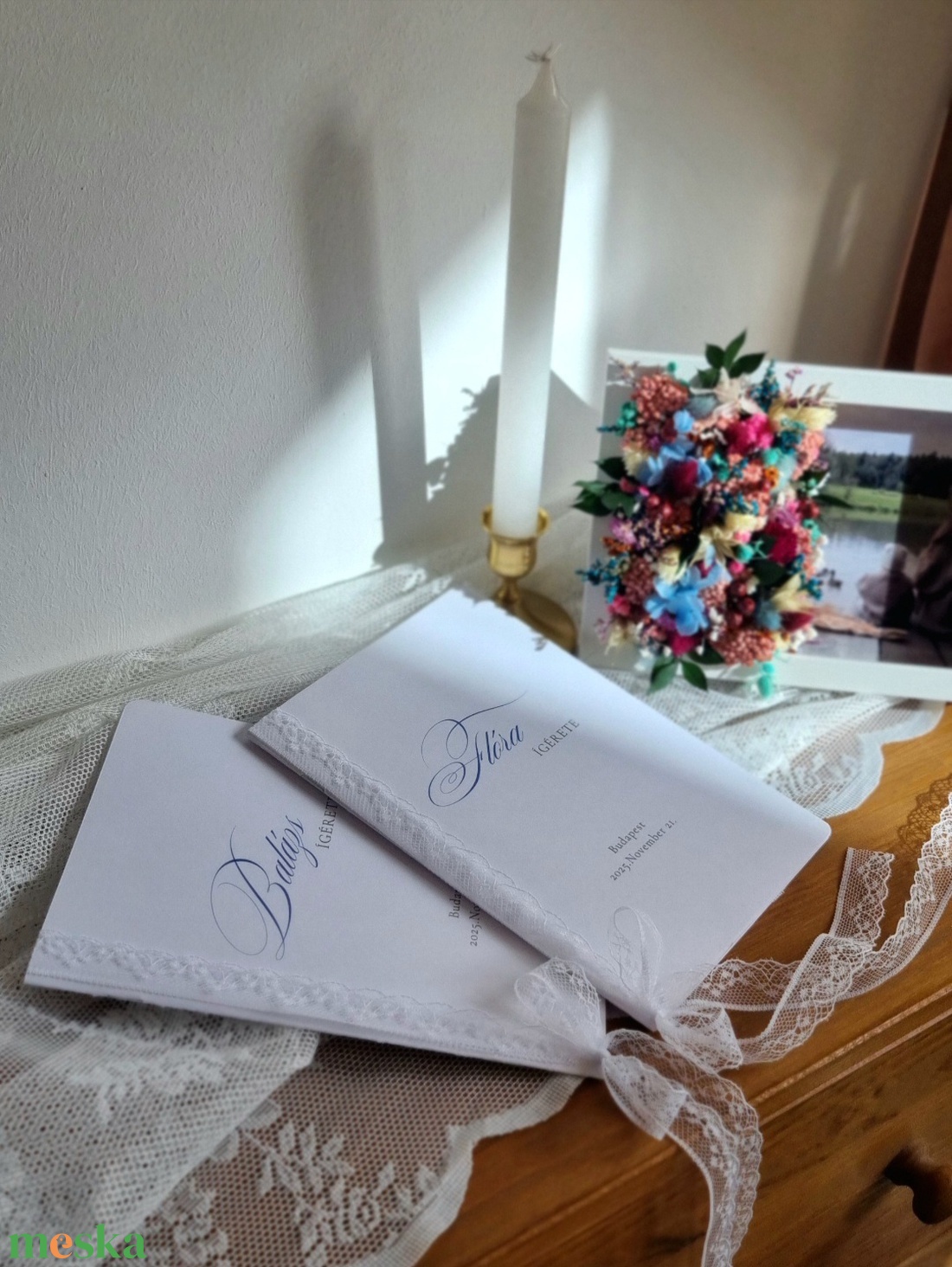 Elegáns Fogadalom Füzet � Írjátok bele a közös jövőtök első sorait - esküvő - emlék & ajándék - vendégkönyv - Meska.hu