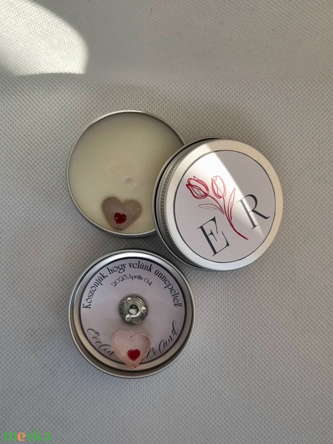 Titkosüzenet tulipános köszönetajándék - esküvő - emlék & ajándék - köszönőajándék - Meska.hu