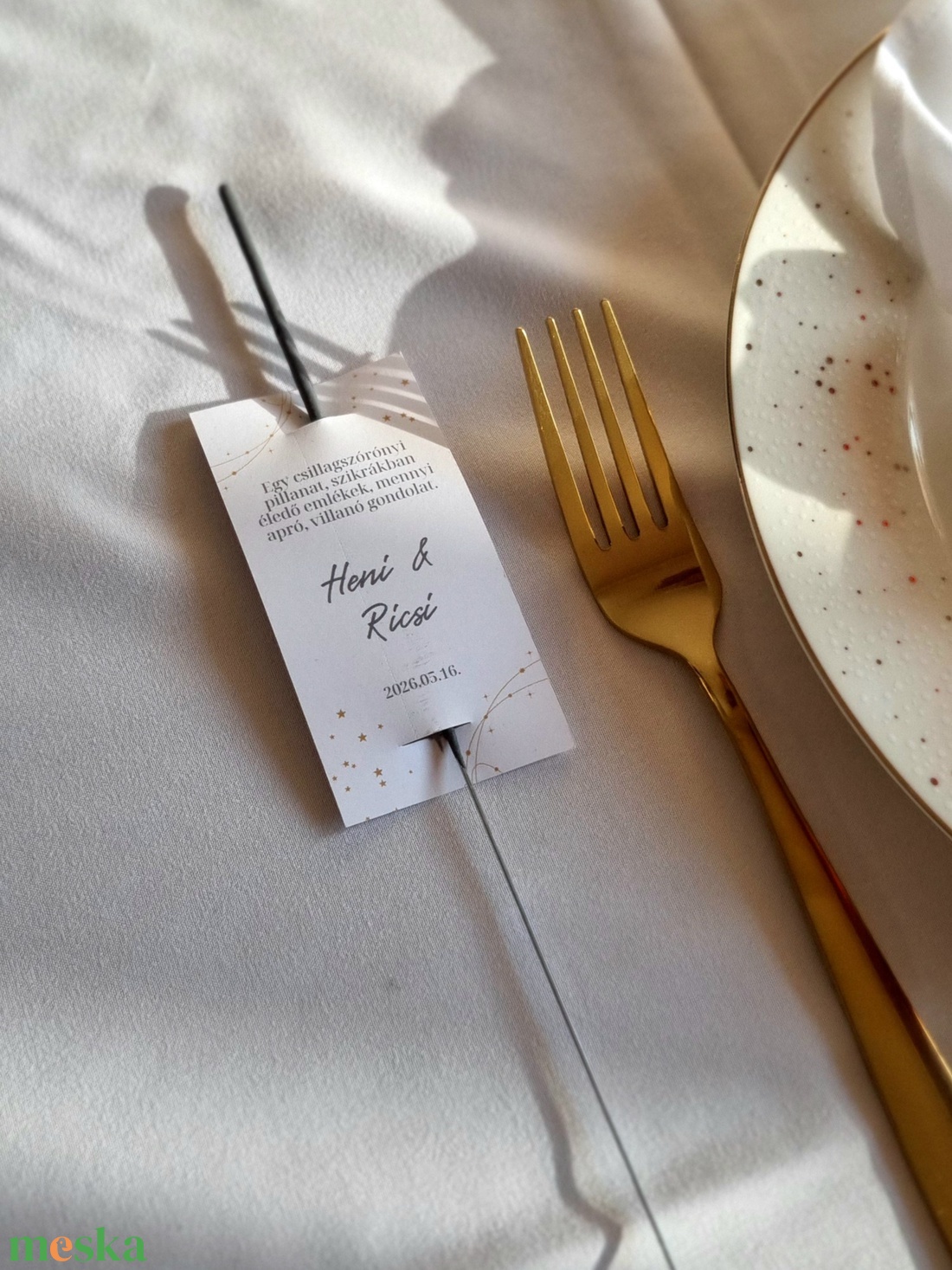 Csillagszóró - esküvő - emlék & ajándék - nászajándék - ceremónia szett - Meska.hu